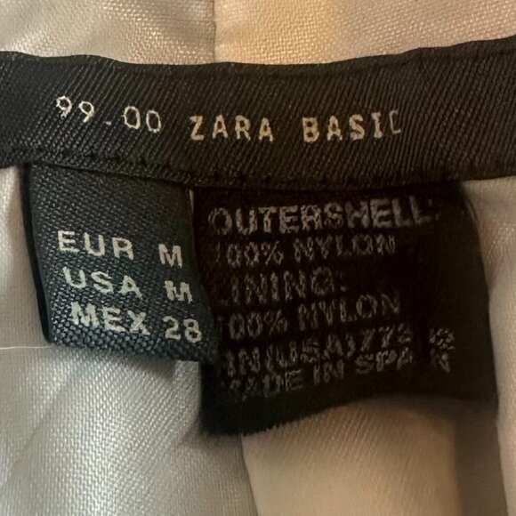 Zara Basic Zip-Down Jacket Coat Dark Grey Casual Warm Lightweight Size Medium - Picture 10 of 10